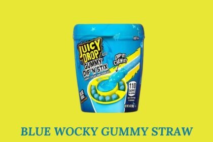 Blue Wocky Gummy Straw